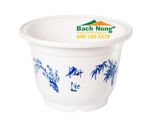 Chậu nhựa in phát lộc