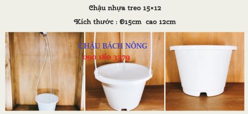 Chậu nhựa treo có móc nhưa