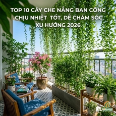 Top 10 cây che nắng ban công chịu nhiệt tốt, dễ chăm sóc xu hướng 2026