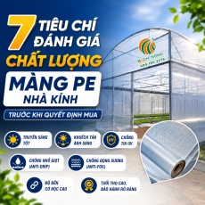 7 tiêu chí đánh giá chất lượng màng PE nhà kính trước khi quyết định mua