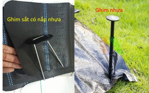 Các loại đinh ghim sử dụng cố định bạt phủ nền