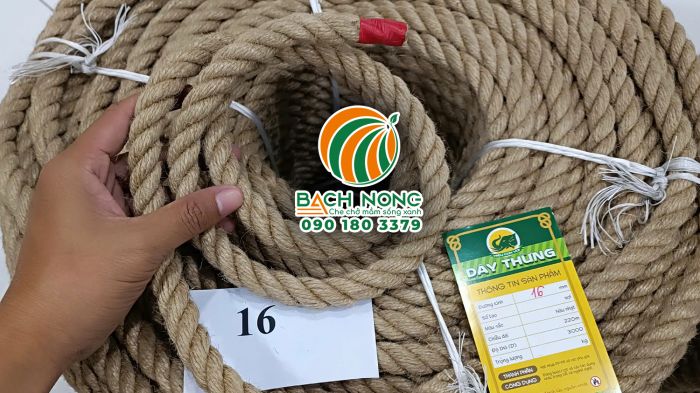Cuộn dây đay hiệu CON VOI, kích thước phi 16mm và dài 220m