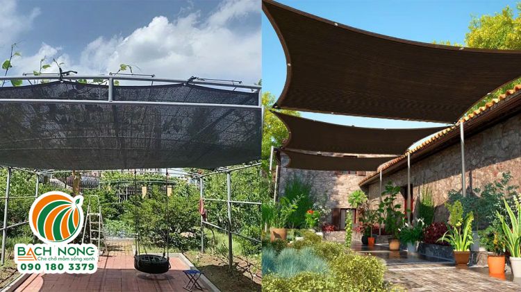 Cách căng lưới che nắng sợi dẹt phẳng đẹp bằng dây cáp