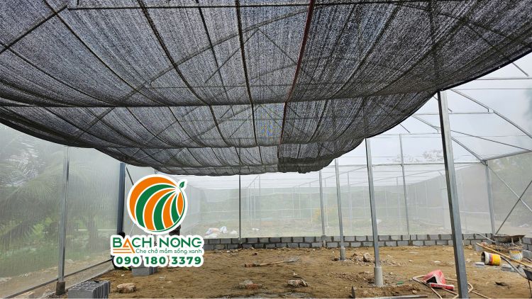 Lưới che nắng dệt kim Đài Loan sợi mono siêu bền che cho nhà màng (nhà kính)