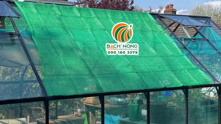 Che phủ lưới chống nóng trực tiếp lên mái nhà
