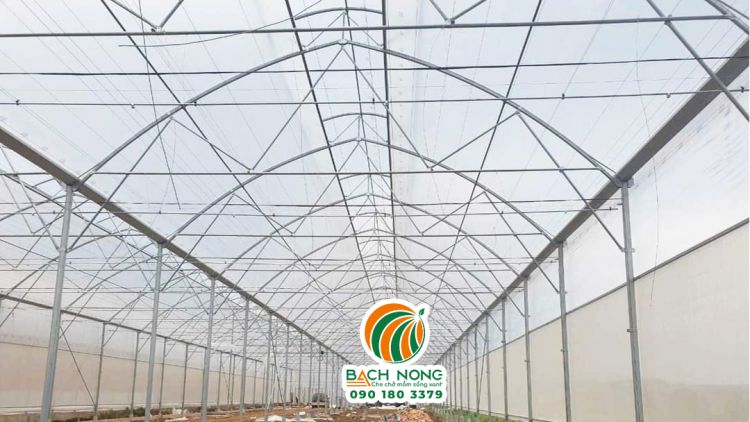 Nhà màng mái hở công nghệ cao sau khi hoàn thành