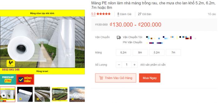 Màng nilon làm nhà màng ngăn bọ trĩ cho bầu bí Màng nilon làm nhà màng ngăn bọ trĩ cho bầu bí